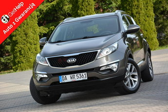 Kia Sportage 96tyś. km. Lift Ledy Duża Navi Skóry Kamera 2xParktr. ASO Kia Alu17"