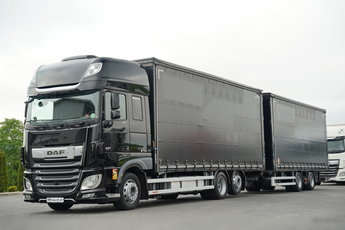 DAF XF 480 / ZESTAW TANDEM 120 M3 / PRZEJAZDOWY / KLIMA POSTOJOWA / 7.7 M + 7.7 M / WECON / 2022 ROK /