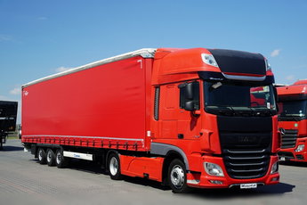 DAF XF 480 / ZESTAW / MEGA / SSC / + KRONE / FIRANKA / MEGA / OŚ PODNOSZONA / DACH PODNOSZONY / 
