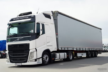 Volvo FH 460 / ZESTAW / KLIMA POSTOJOWA / MEGA / LOW DECK / + FLIEGL / FIRANKA MEGA / MULDA DO STALI - 7 M / DACH PODNOSZONY / LOW DECK