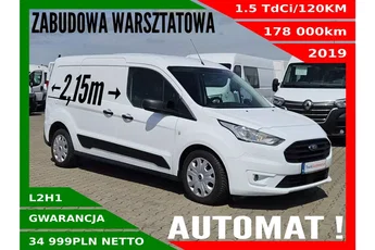 Ford transit-connect Long 34999zł NETTO Zabudowa warsztatowa 1.5TdCi/120KM