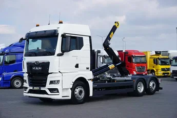 MAN TGX / 26.470 / E 6 / GM / HAKOWIEC HYVA / OŚ SKRĘTNA / RETARDER