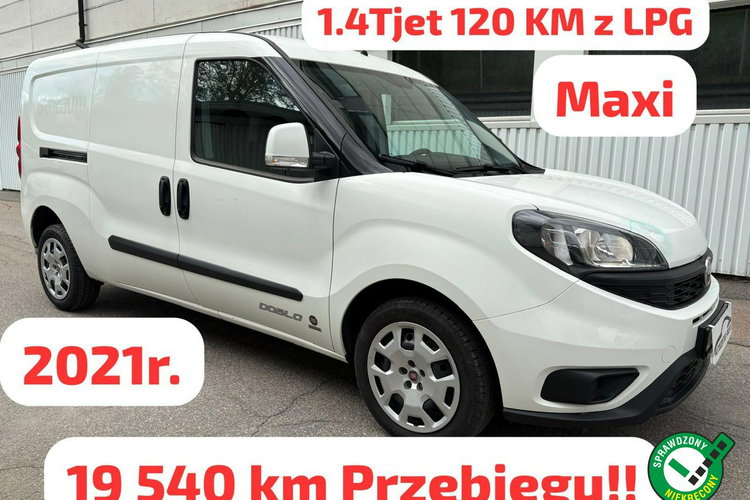 Fiat Doblo 1.4Tjet/120KM /3 osobowy /2021 r/Nowym LPG /przebieg 19 tys km zdjęcie 1