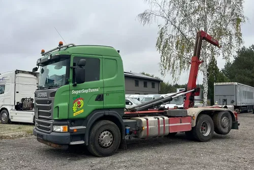 Scania G480 PDE bez egr 450Tkm jeden właściciel ASO TYLKO SCR HIAB HAKOWIEC MULTILIFT