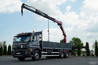 Volvo FMX 430 / SKRZYNIOWY- 7.15 M / HDS HYVA HC-183 / ROTATOR / WIDŁY DO PALET / PILOT