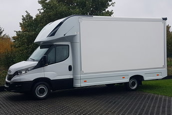 Iveco Daily KONTENER NISKOPODŁOGOWY 4.43x2.23x2.43 SKLEP BAR FOODTRUCK KAMPER AC