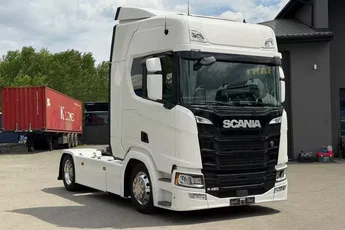 Scania Low deck mega r450 z Niemiec alcoa full led dwa duże zbiorniki navi klima postojowa nowe Tacho