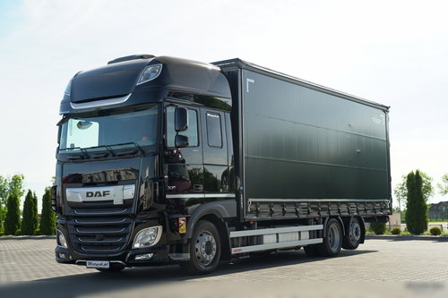 DAF XF 480 / FIRANKA 7.7 M  / SSC / 6X2 / KLIMA POSTOJOWA / OŚ PODNOSZONA / 