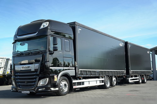 DAF XF 480 / ZESTAW TANDEM 120 M3 / PRZEJAZDOWY / KLIMA POSTOJOWA / 7.7 M + 7.7 M / WECON / 2022 ROK /