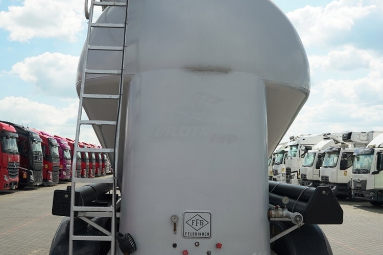 Feldbinder / CEMENTONACZEPA / 3 KOMORY / 36 000 L / SILOS / DO MATERIAŁÓW SYPKICH  / ALUFELGI zdjęcie 12