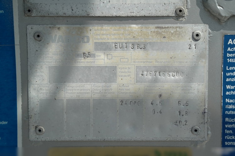 Feldbinder / CEMENTONACZEPA / 3 KOMORY / 36 000 L / SILOS / DO MATERIAŁÓW SYPKICH  / ALUFELGI zdjęcie 20