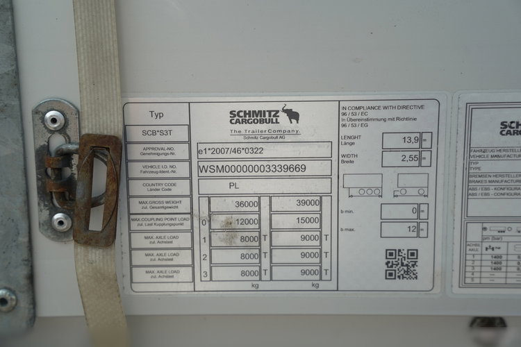 Schmitz -CARGOBULL / FIRANKA / OŚ PODNOSZONA / DACH PODNOSZONY / KOSZ NA PALETY  zdjęcie 29
