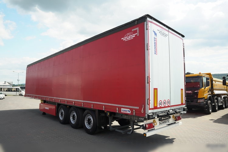 Schmitz -CARGOBULL / FIRANKA / OŚ PODNOSZONA / DACH PODNOSZONY / KOSZ NA PALETY  zdjęcie 5