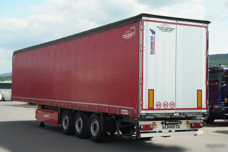 Schmitz -CARGOBULL / FIRANKA / OŚ PODNOSZONA / DACH PODNOSZONY / KOSZ NA PALETY  zdjęcie 6