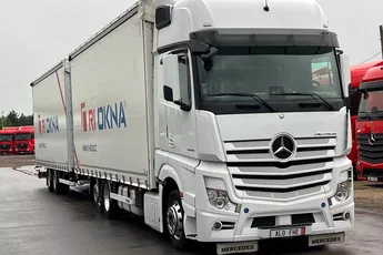 Mercedes ACTROS MP4 euro6 6x2 jumbo zestaw 120m 38palet