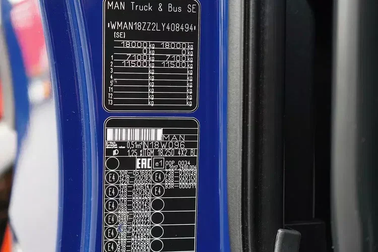 MAN / TGM / 18.250 / ACC / E 6 / SKRZYNIOWY + HDS / PALFINGER PK 12002 / WYSIĘG 14 M / PILOT zdjęcie 12