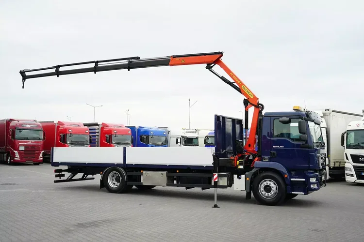 MAN / TGM / 18.250 / ACC / E 6 / SKRZYNIOWY + HDS / PALFINGER PK 12002 / WYSIĘG 14 M / PILOT zdjęcie 5