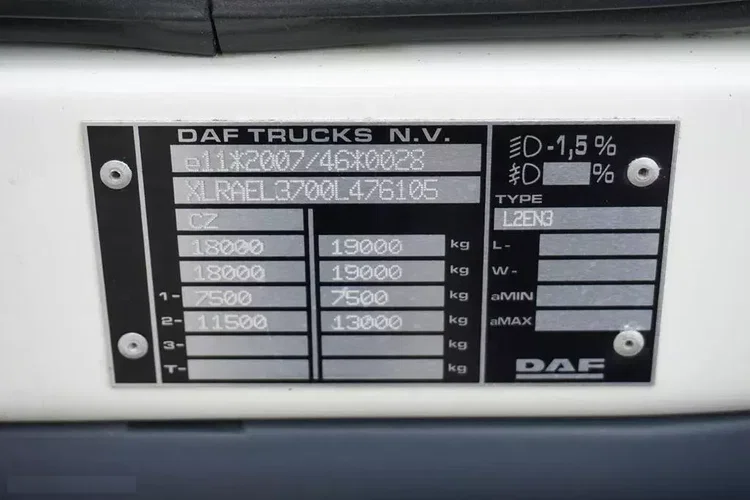 DAF / LF / 320 / ACC / E 6 / BURTOWY / 24 PALETY / ŁAD. 11 720 KG / DŁ. 9,7 M zdjęcie 11