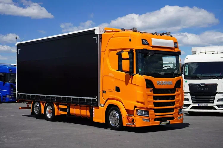 Scania / S 500 / ACC / E 6 / FIRANKA / 19 PALET / RETARDER / OŚ SKRĘTNA / PEŁNA OPCJA zdjęcie 2