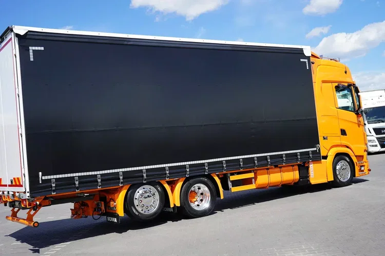 Scania / S 500 / ACC / E 6 / FIRANKA / 19 PALET / RETARDER / OŚ SKRĘTNA / PEŁNA OPCJA zdjęcie 36