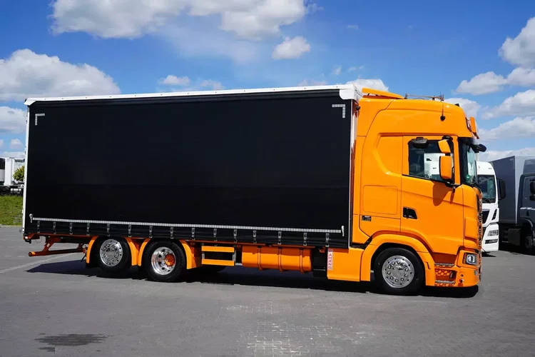Scania / S 500 / ACC / E 6 / FIRANKA / 19 PALET / RETARDER / OŚ SKRĘTNA / PEŁNA OPCJA zdjęcie 4