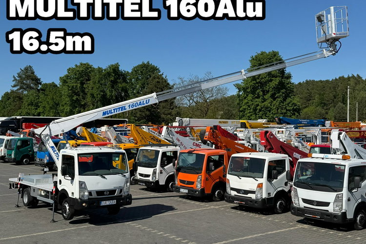 Nissan Cabstar Podnośnik Koszowy 16.5m Multitel 160 ALU Zwyżka UDT Wumag GSR P7 zdjęcie 1