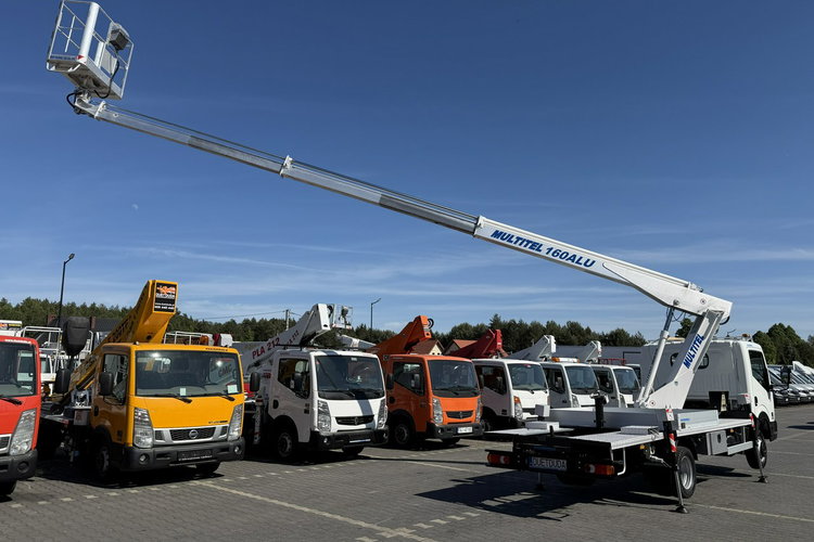 Nissan Cabstar Podnośnik Koszowy 16.5m Multitel 160 ALU Zwyżka UDT Wumag GSR P7 zdjęcie 16