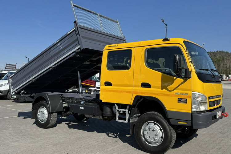 Mitsubishi Canter Fuso 4x4 17C18D 4.9/180KM Wywrotka 3-stronna Brygadówka DOKA 7 osób Klimatyzacja DMC- 7500kg UNIKAT Super Stan zdjęcie 13