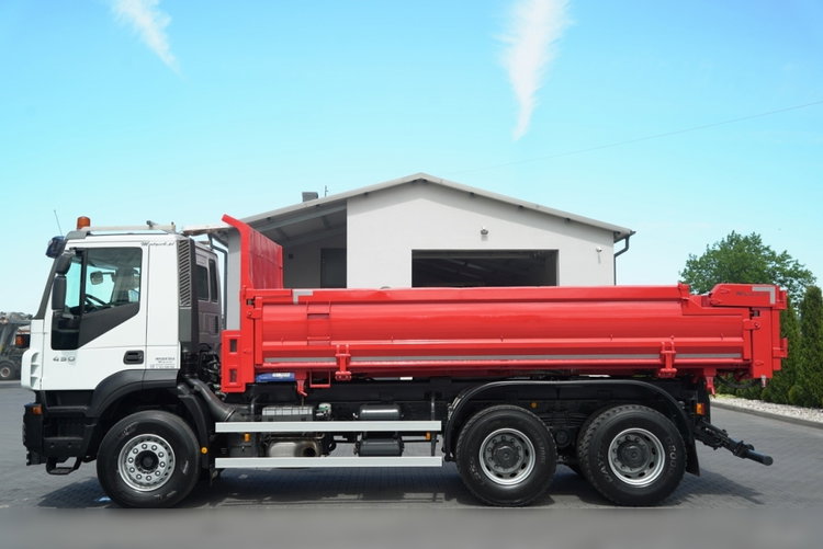 Iveco TRAKKER 450 / 6X4 / WYWROTKA / HYDROKLAPA / HYDROBURTA / BORDMATIC / CZOŁOWNICA / / zdjęcie 13