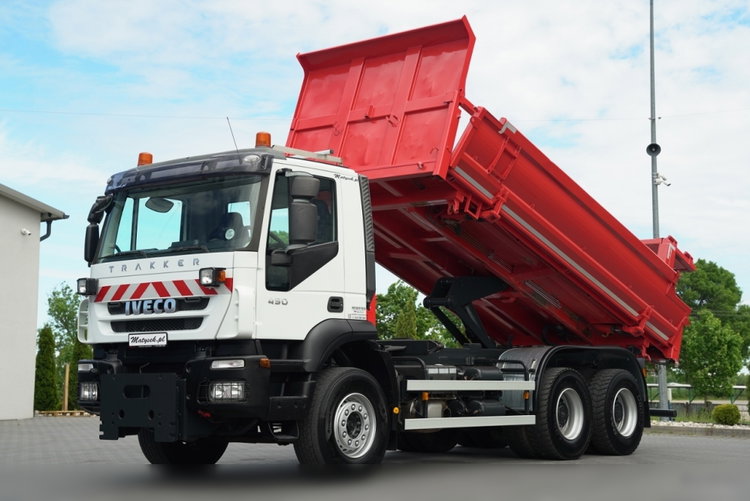Iveco TRAKKER 450 / 6X4 / WYWROTKA / HYDROKLAPA / HYDROBURTA / BORDMATIC / CZOŁOWNICA / / zdjęcie 1