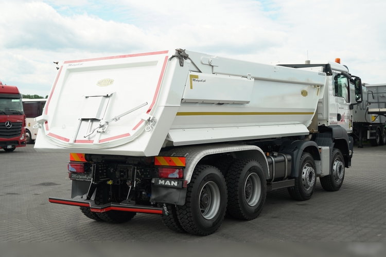 MAN TGS 35.460 / 8X4 / WYWROTKA TYLNOZSYPOWA / HYDROKLAPA / MEILLER KIPPER / AUTOMAT / OPONY 100% / PLANDEKA ELEKTRYCZNA /  EURO 6 zdjęcie 12