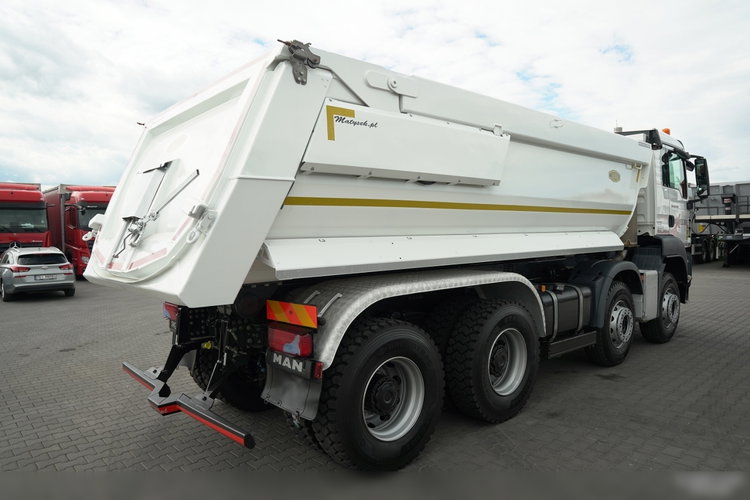 MAN TGS 35.460 / 8X4 / WYWROTKA TYLNOZSYPOWA / HYDROKLAPA / MEILLER KIPPER / AUTOMAT / OPONY 100% / PLANDEKA ELEKTRYCZNA /  EURO 6 zdjęcie 13