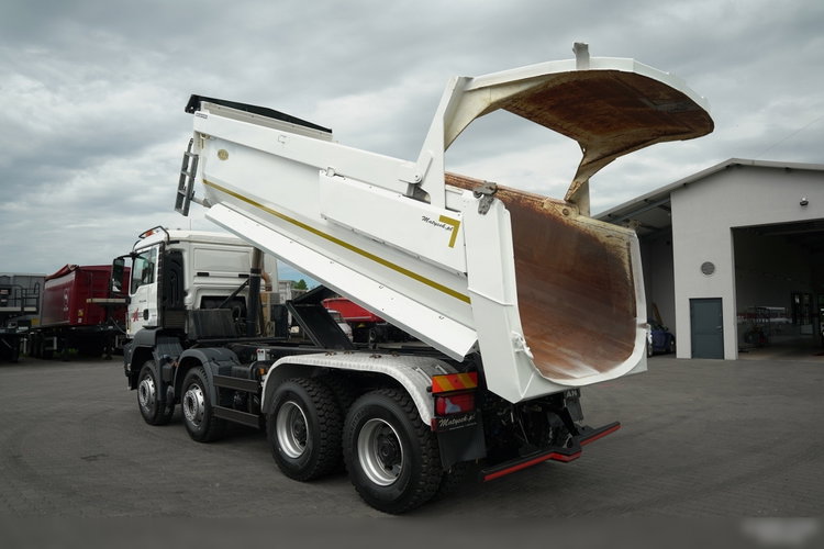 MAN TGS 35.460 / 8X4 / WYWROTKA TYLNOZSYPOWA / HYDROKLAPA / MEILLER KIPPER / AUTOMAT / OPONY 100% / PLANDEKA ELEKTRYCZNA /  EURO 6 zdjęcie 3