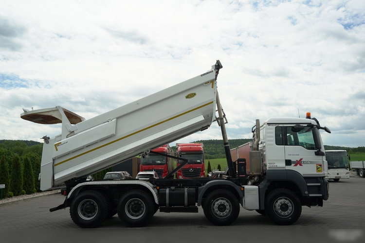 MAN TGS 35.460 / 8X4 / WYWROTKA TYLNOZSYPOWA / HYDROKLAPA / MEILLER KIPPER / AUTOMAT / OPONY 100% / PLANDEKA ELEKTRYCZNA /  EURO 6 zdjęcie 5