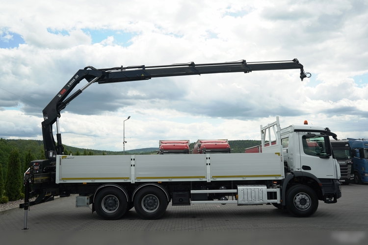 Mercedes AROCS 2636 / 6x4 / SKRZYNIOWY 7, 5 M + HDS HIAB 188 B-3 / MOCNA PODŁOGA / STEROWANIE RADIOWE / ROTATOR / EURO 6 zdjęcie 5