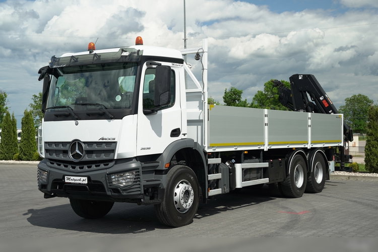 Mercedes AROCS 2636 / 6x4 / SKRZYNIOWY 7, 5 M + HDS HIAB 188 B-3 / MOCNA PODŁOGA / STEROWANIE RADIOWE / ROTATOR / EURO 6 zdjęcie 7