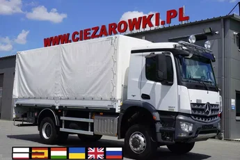 Mercedes Arocs 1827 / 10 tys. km / 4x4 / plandeka 14 EPAL