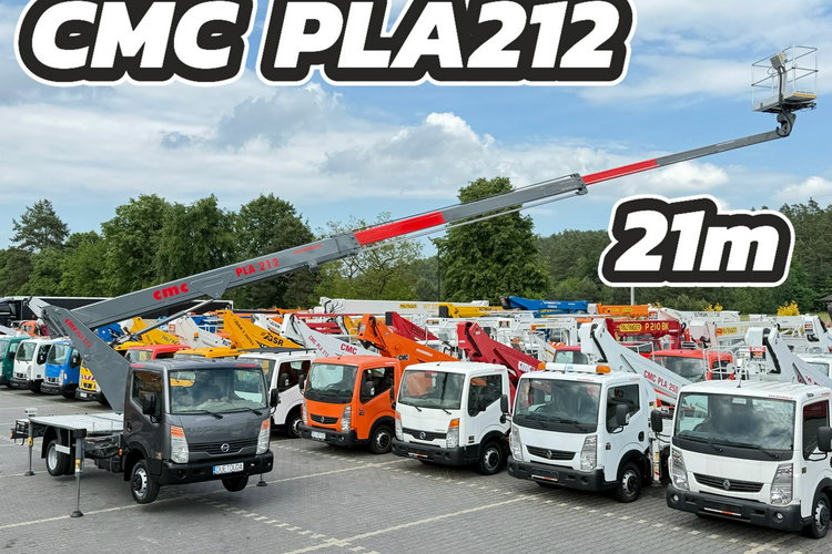 Renault Maxity Podnośnik Koszowy 21m CMC PLA 212 Zwyżka UDT Wumag GSR Multitel P7 6x4 zdjęcie 1