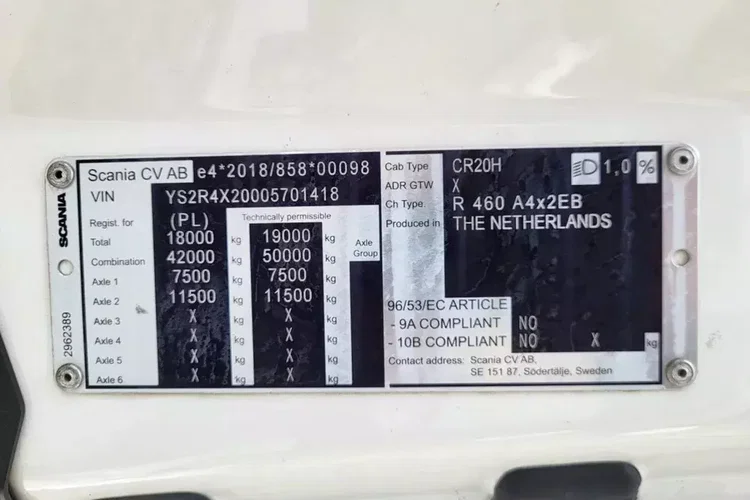Scania R 460 A4x2EB Mega zdjęcie 10