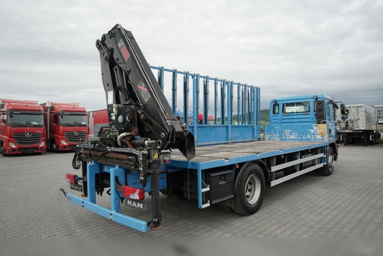 MAN TGM 18.290 / 4X2 / DO PRZEWOZU SZKŁA / HDS HIAB 122 E-2 / PLATFORMA  / UDŹWIG : 4 800 KG / STEROWANIE RADIOWE /   zdjęcie 9