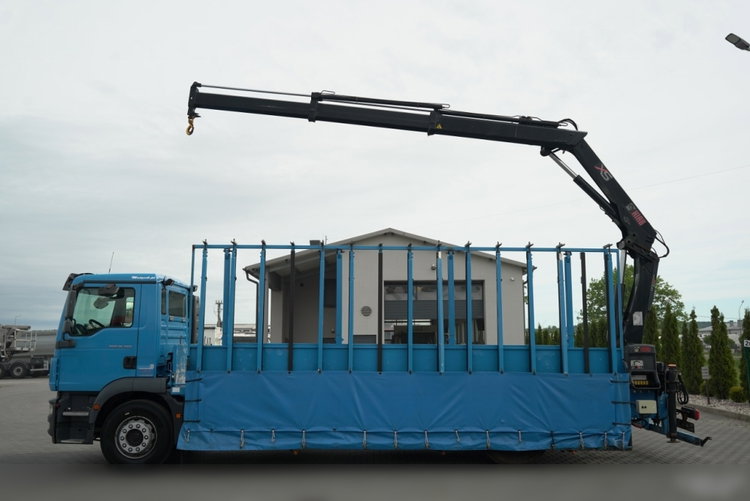 MAN TGM 18.290 / 4X2 / DO PRZEWOZU SZKŁA / HDS HIAB 122 E-2 / PLATFORMA  / UDŹWIG : 4 800 KG / STEROWANIE RADIOWE /   zdjęcie 2