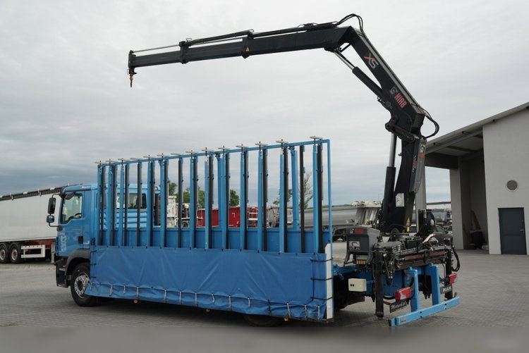 MAN TGM 18.290 / 4X2 / DO PRZEWOZU SZKŁA / HDS HIAB 122 E-2 / PLATFORMA  / UDŹWIG : 4 800 KG / STEROWANIE RADIOWE /   zdjęcie 3