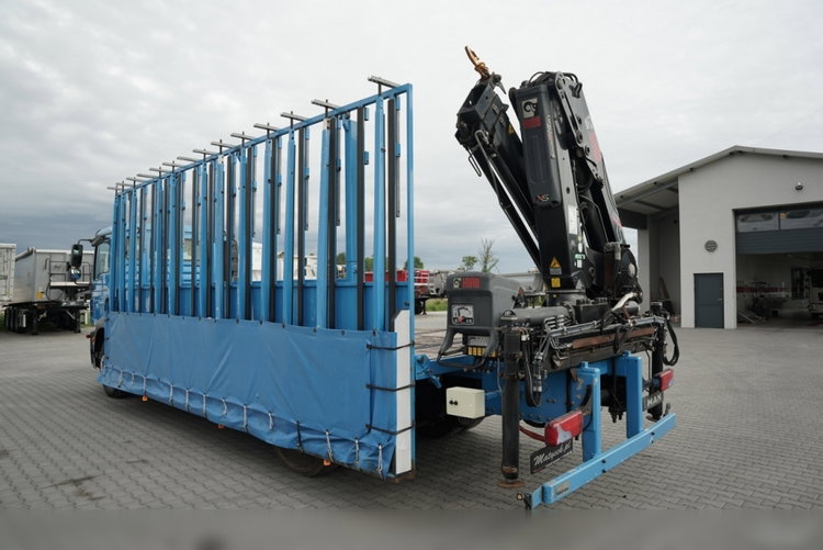 MAN TGM 18.290 / 4X2 / DO PRZEWOZU SZKŁA / HDS HIAB 122 E-2 / PLATFORMA  / UDŹWIG : 4 800 KG / STEROWANIE RADIOWE /   zdjęcie 8