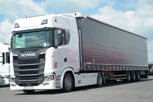 Scania S 530 / V8 / RETARDER / ZETAW MEGA / LOW DECK + KRONE / OŚ PODNOSZONA / SAF 