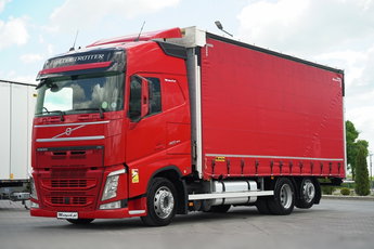 Volvo FH 460 / FIRANKA 7.4 M / I-SAVE / KLIMA POSTOJOWA / OŚ PODNOSZONA / SKRĘTNA / PLANDEKA ZBROJONA