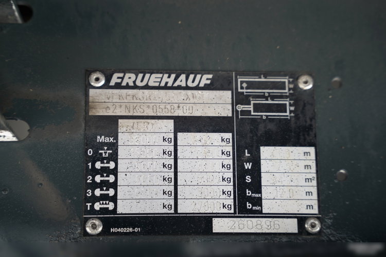 Fruehauf / FIRANKA / STANDARD / MOCNA PODŁOGA SZYNA DESKA / OŚ PODNOSZONA zdjęcie 29