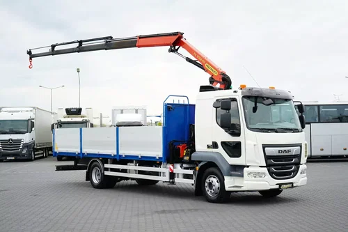 DAF / LF / 260 / ACC / E 6 / SKRZYNIOWY + HDS / PALFINGER PK 9002 / WYSIĘG 12 M / PILOT