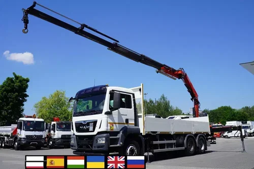 MAN TGS 26.420 6×4 / Fassi F215A.2.24 / Pilot / Rotator / platforma 6.7 m / 3 sztuki