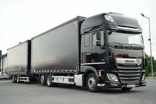 DAF XF 480 / ZESTAW TANDEM 120 M3 / PRZEJAZDOWY / KLIMA POSTOJOWA / 7.7 M + 7.7 M / WECON / 2022 ROK /