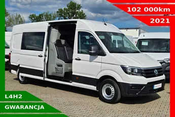 Volkswagen Crafter L4H2 109900zł NETTO Brygadówka 7 osób 2.0TDi/140KM